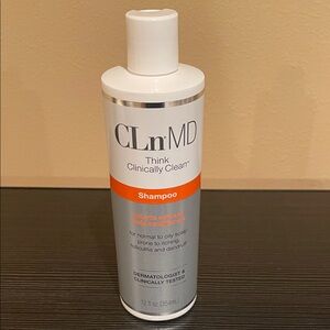 CLn MD Shampoo with Orange and Gray Design